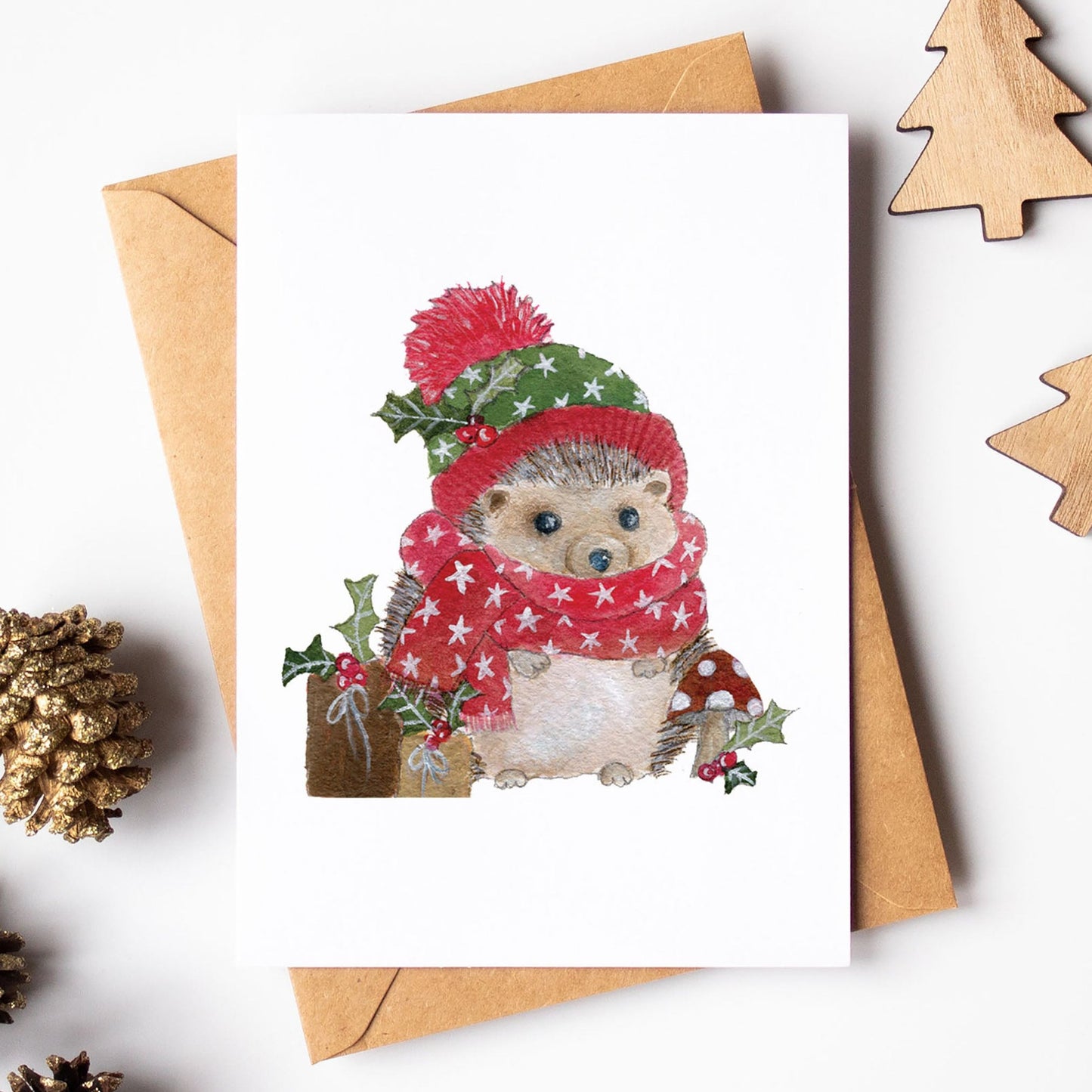 Hedgehog Festive Card | Festive Friend