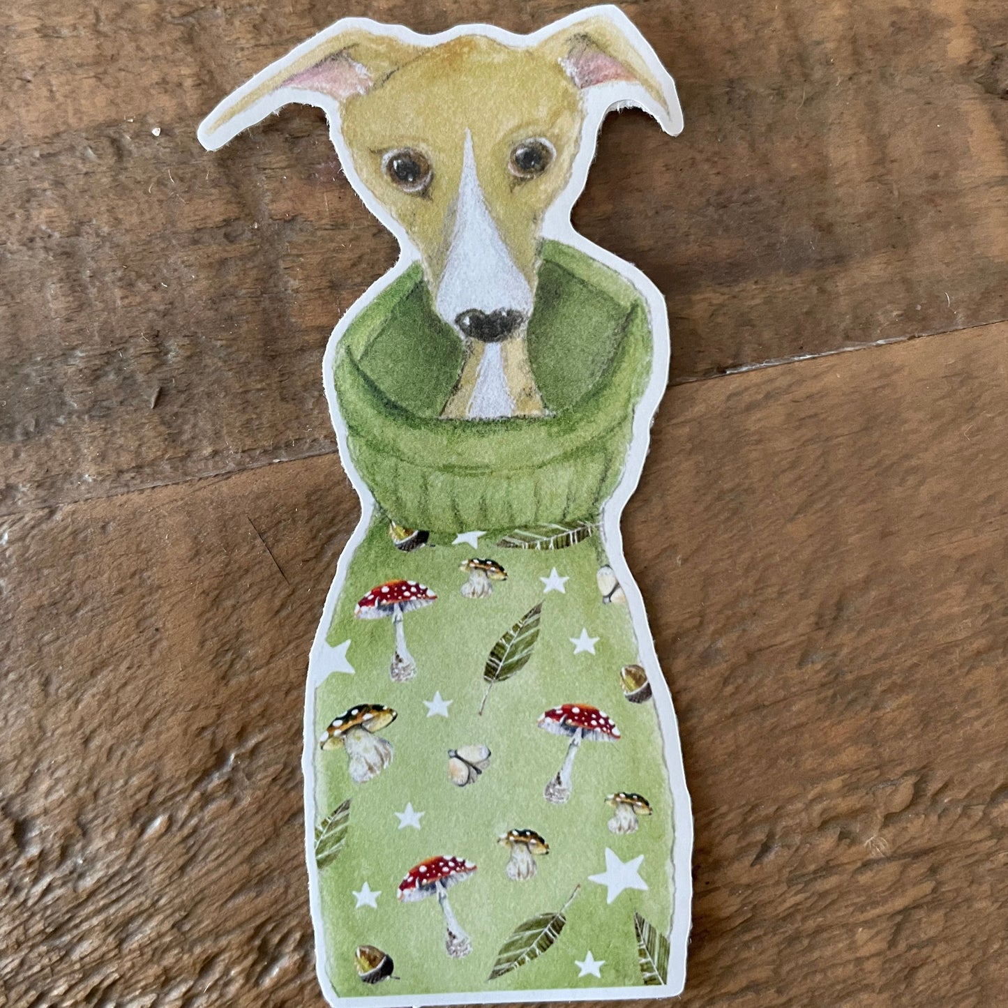 Whippet Vinyl Sticker