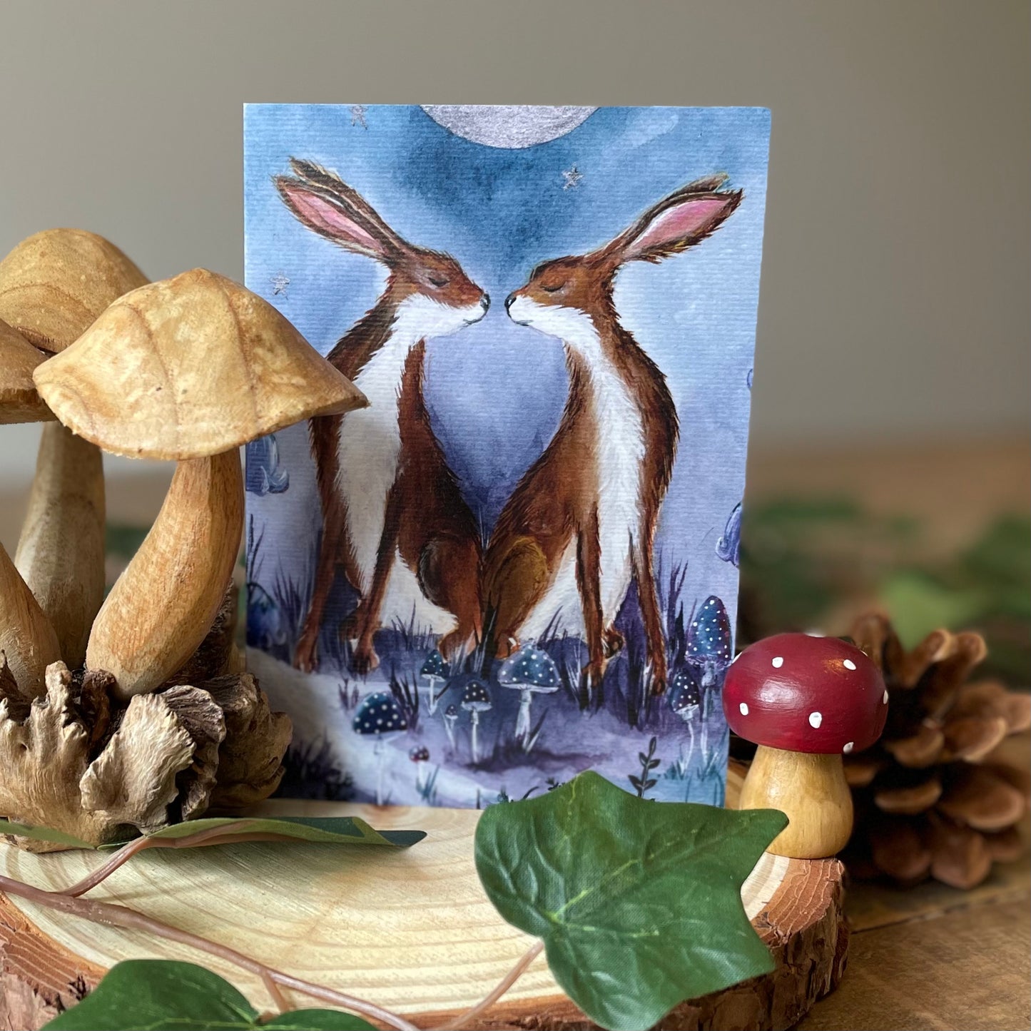 Beltane Hares | Woodland Magic Greeting Card