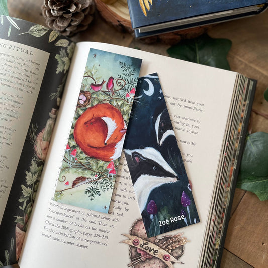 Fox & Badger Bookmark