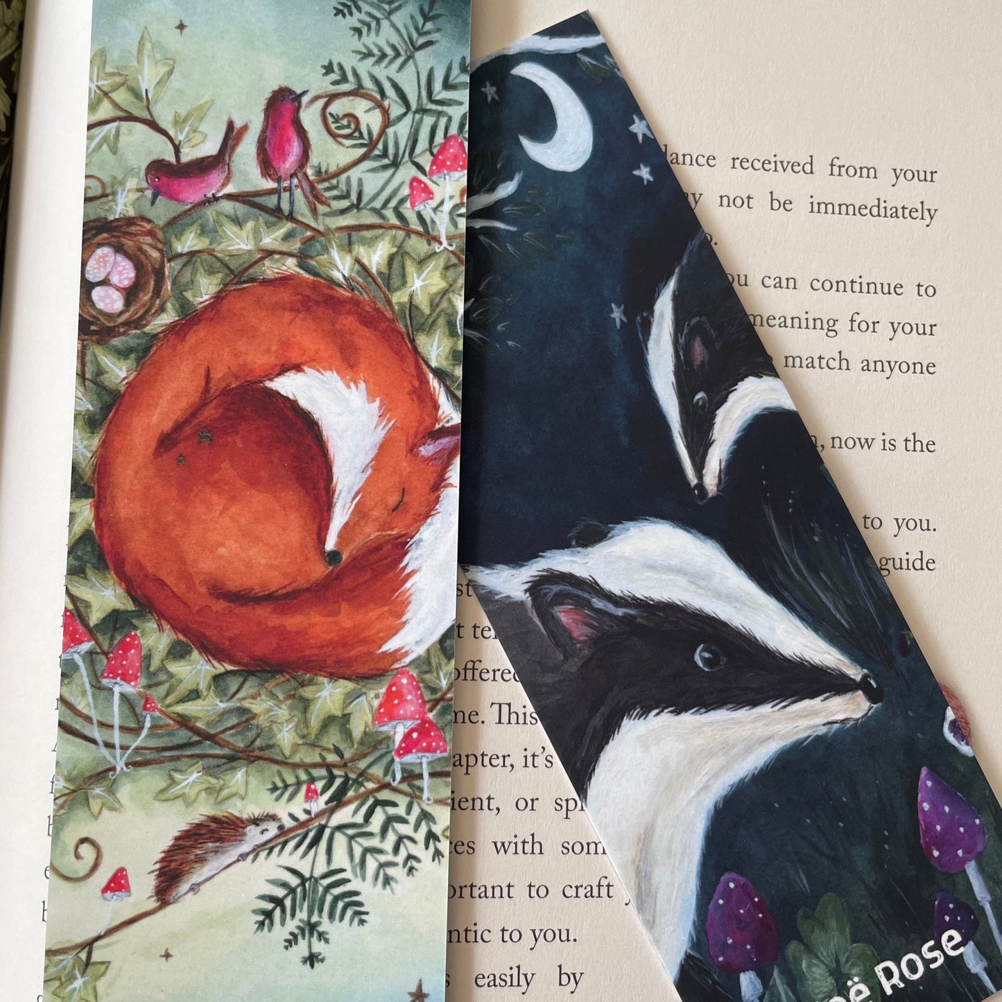 Fox & Badger Bookmark