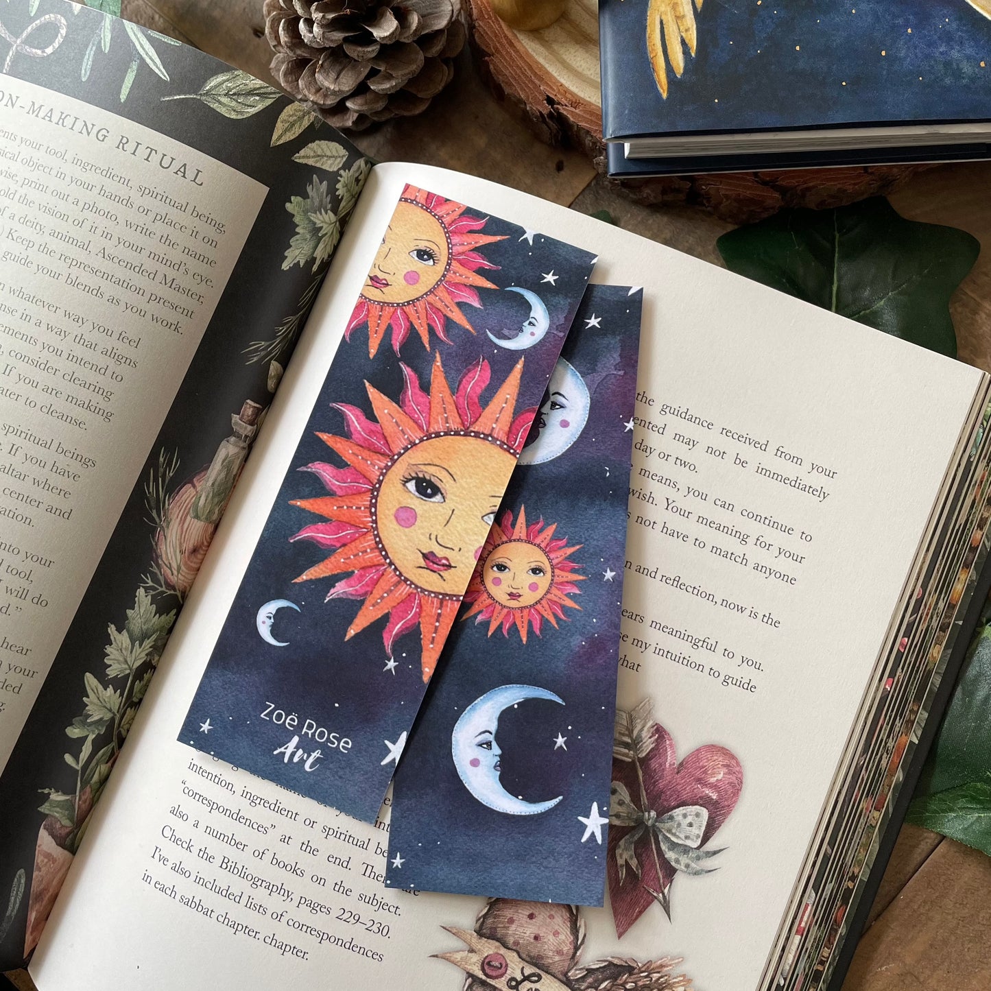 Celestial Sun & Moon Bookmark