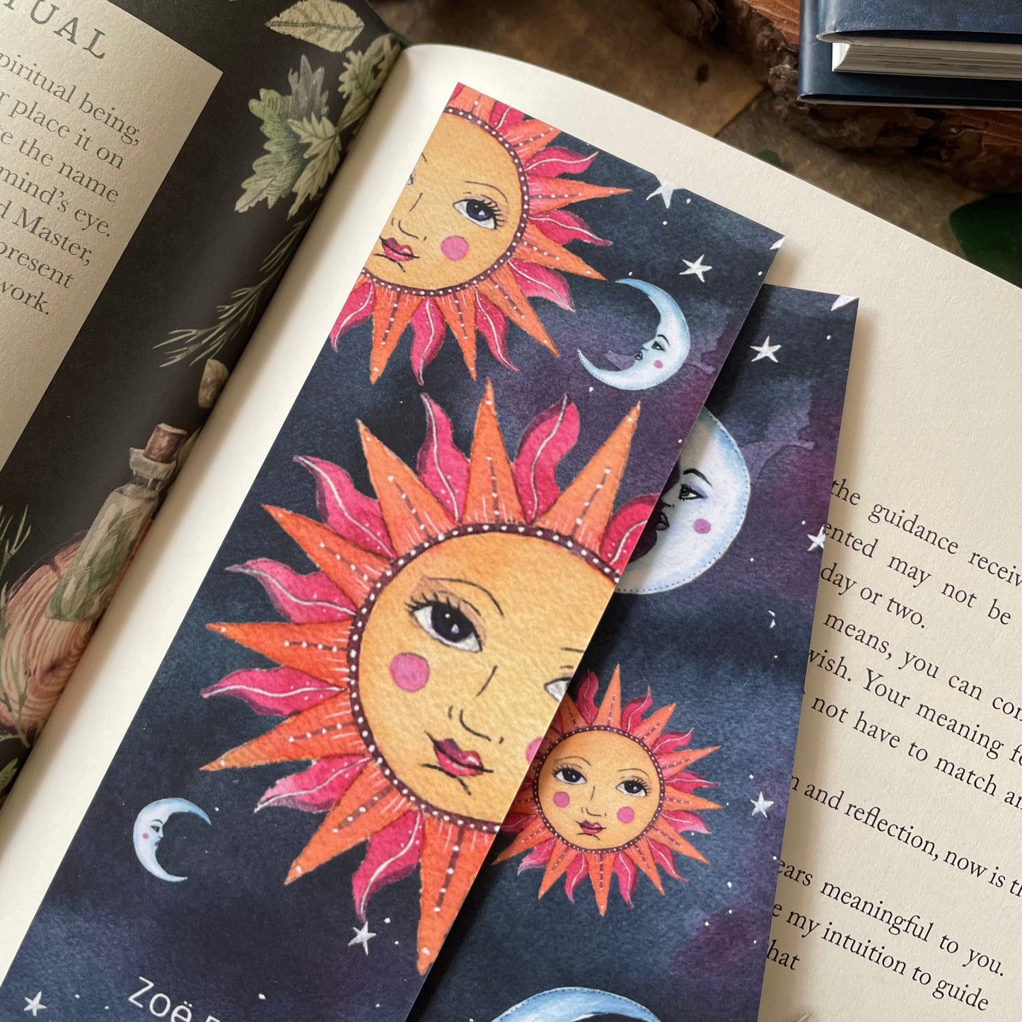 Celestial Sun & Moon Bookmark