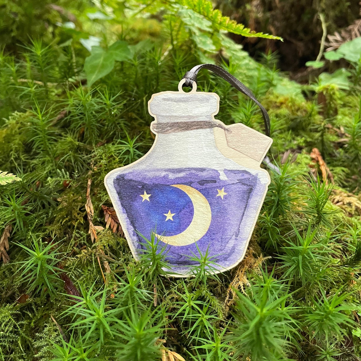 Potion Bottle | Wooden Tree Decoration