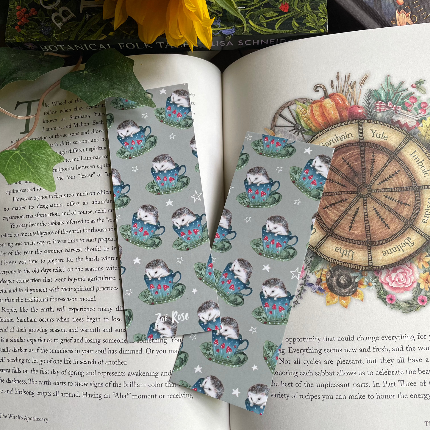 Hedgehog Bookmark | Woodland Tea