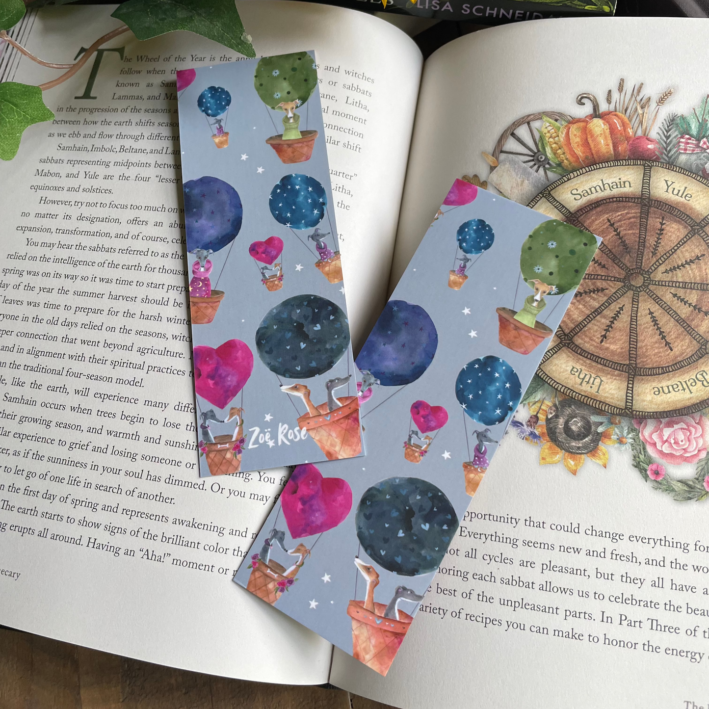 Whippet Bookmark | Up & Away