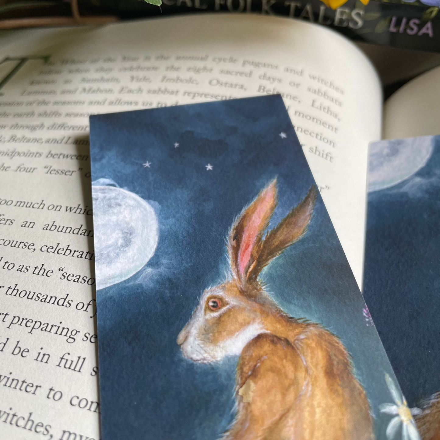 Hare Bookmark | Moon Glow