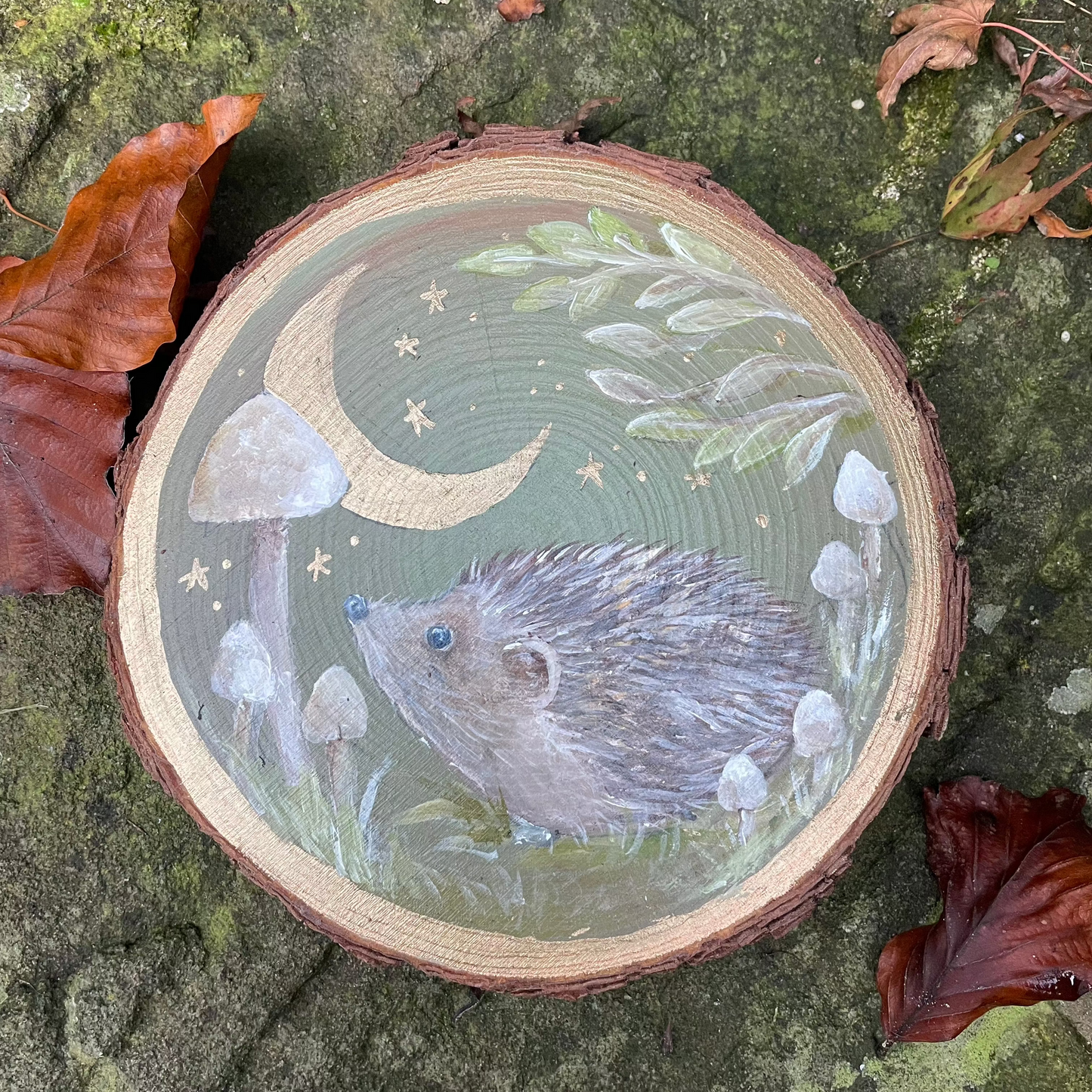 Original Woodslice Artwork | Hedgehog | Foraging