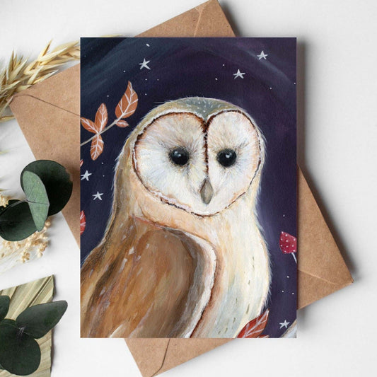 Midnight Owl | Woodland Magic Greeting Card