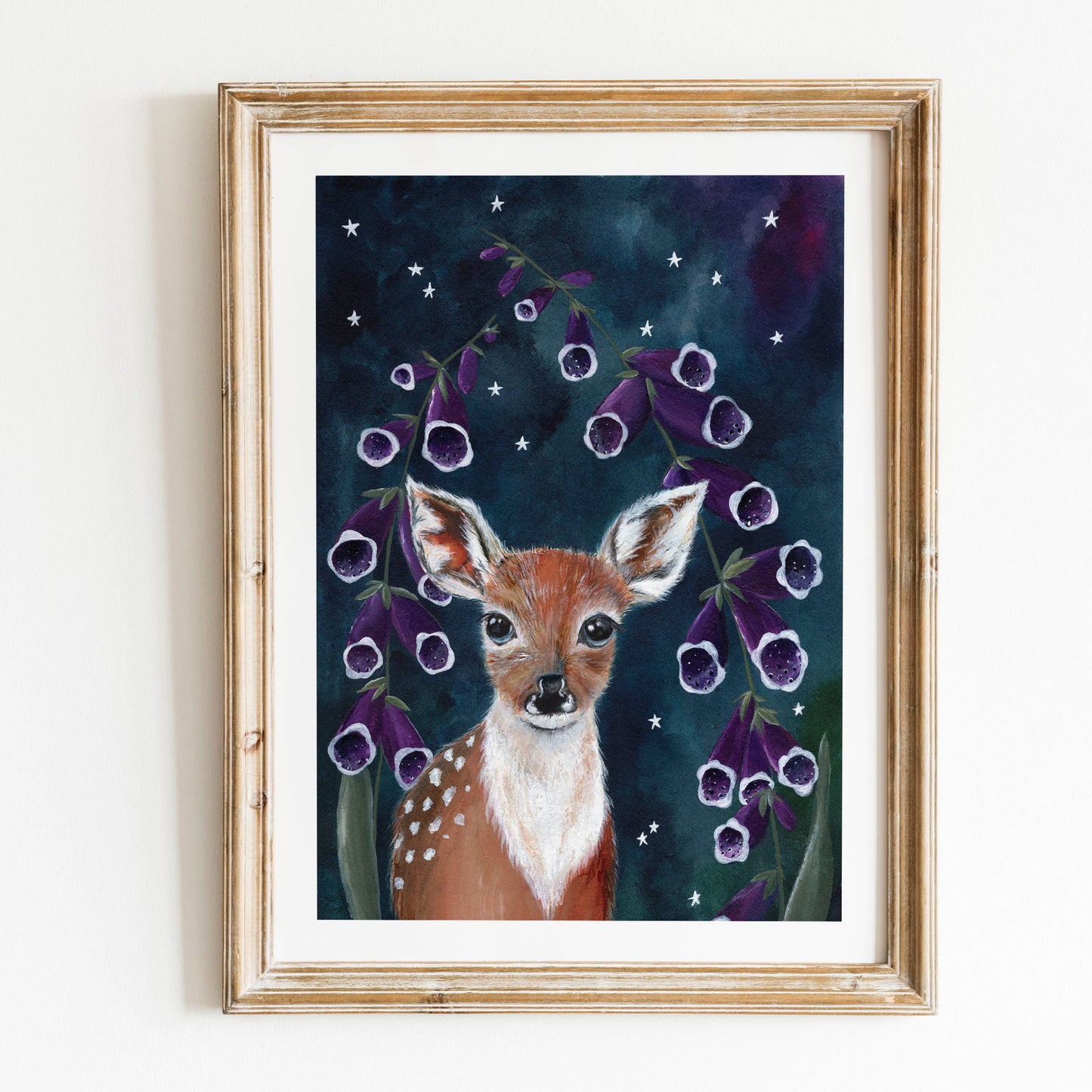 Deer Fine Art Print | Foxglove Fairytale