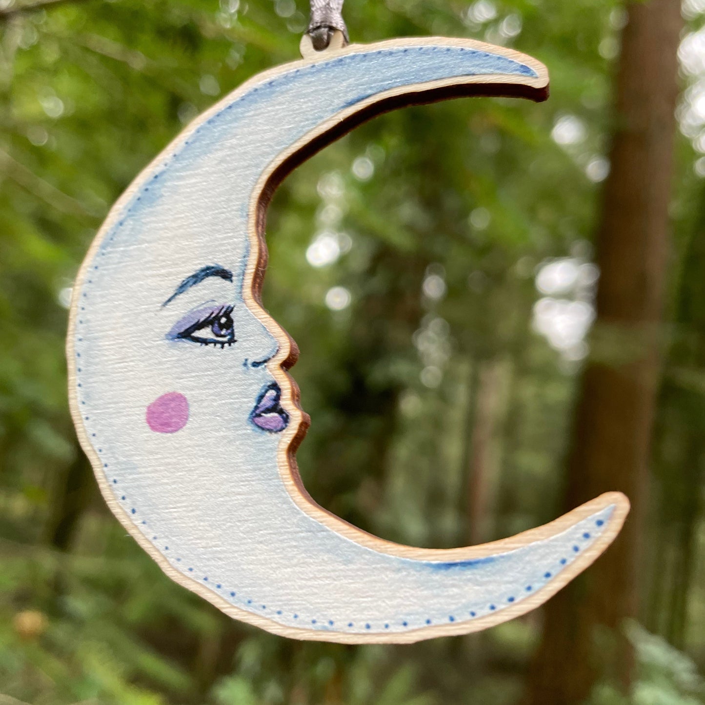 Celestial Moon | Wooden Tree Decoration