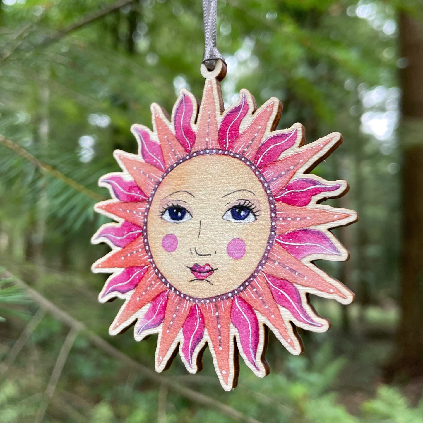 Celestial Sun | Wooden Tree Decoration