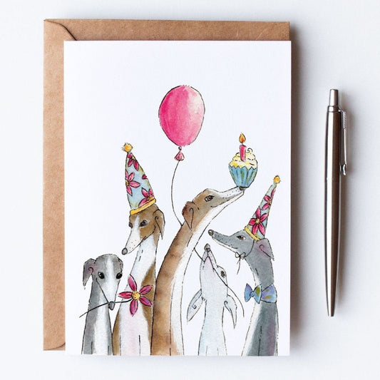 Whippet Birthday Card | Party